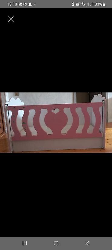 Qız üçün, Dördbucaq, Beşik, Dəstsiz, Matrassız, Yellənmə mexanizmsiz