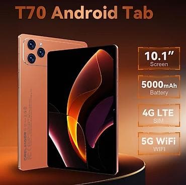 planşet kabro: CRELANDER T70 Android Planşet - Ekran: 10.1 düym - Şəbəkə: 4G LTE SIM — 3