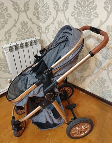 купить детскую коляску бу: Классическая прогулочная коляска, Kidilo, Б/у — 4