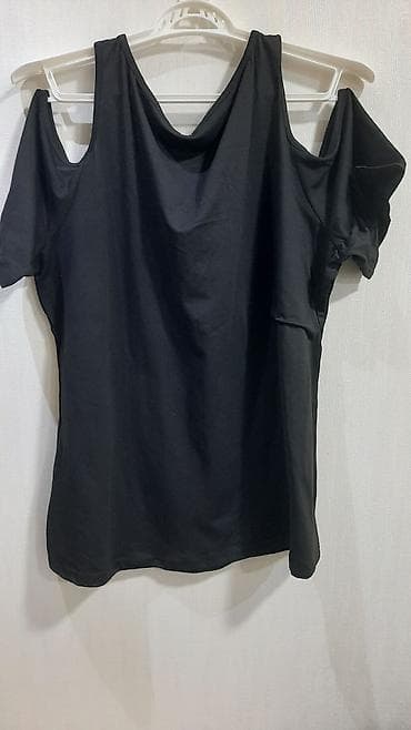 kostum: Qadın bluzası – tünd şabalıdı - Model: açıq çiyinli (cold-shoulder) — 3