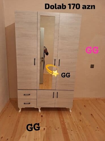 Yeni, Açılan, 3 qapılı Düz dolab, Qarderob, paltar dolabı lalafo.az -da Yeni, Açılan, 3 qapılı Düz dolab, Qarderob, paltar dolabı