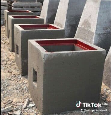 бетонные кольца больших размеров: Dəmir-beton quyu və quyu elementləri Satışı - Kanalizasiya, su və qaz — 67
