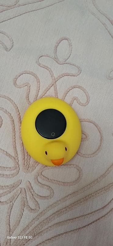 lampa yumşaq oyuncaqlar: Uşaq vannası üçün ördək formalı rəqəmsal su termometri - Şirin sarı — 2