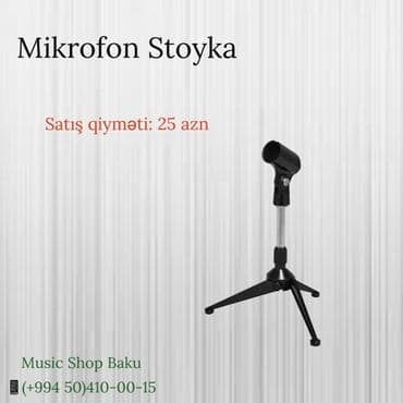 держатель для нот: Mikrofon stölüstü stoyka — 1
