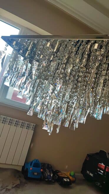 çılçıraqlar sederek: Çılçıraq, 10 və daha çox lampa, Xrustal — 1