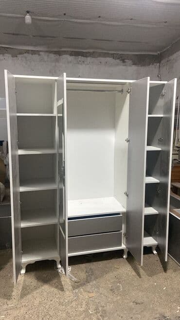 балконный шкаф: Новый, Распашной, 4 двери Прямой шкаф, Гардеробный шкаф, Азербайджан — 2