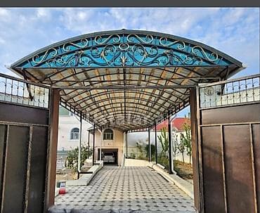 Dekorativ dəmir konstruksiyalı naves və qaraj üstü örtüklərin at lalafo.az Dekorativ dəmir konstruksiyalı naves və qaraj üstü örtüklərin