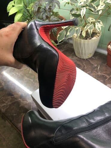 çəkmə: Çəkmə, Ölçü: 38, rəng - Qara, İşlənmiş — 12