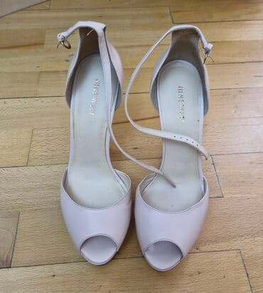 зеленые туфли: Туфли, Nine West, Размер: 38, цвет - Черный, Б/у — 4