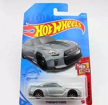 idman rəsmləri: Hot Wheels “Then and Now” seriyasından ‘17 Nissan GT‑R (R35) die-cast — 1