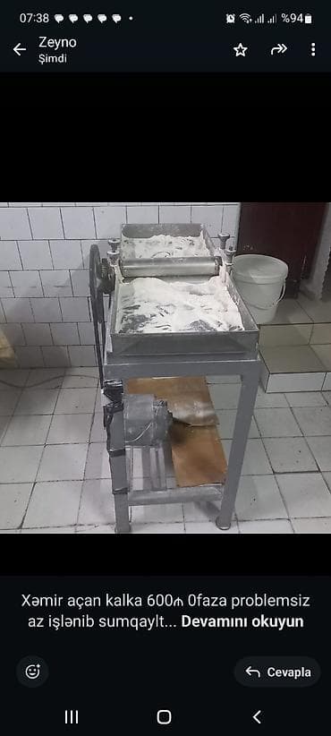 Xəmir açan kalka 600₼ 0faza problemsiz az işlənib sumqaylt

4640 — 1