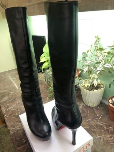 çəkmə: Çəkmə, Ölçü: 38, rəng - Qara, İşlənmiş — 10