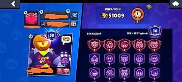 Brawl Stars oyun hesabı 570 ELMAS🤑🤑 5 dənə 2k oyunçu - Kupa yolu: 51 — 1