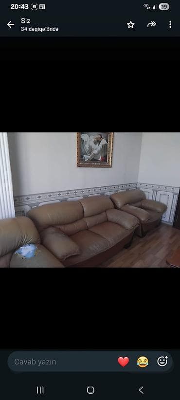 Divan və kreslo dəstləri: İşlənmiş, Künc divan, Divan, Bazasız, Açılmayan — 2