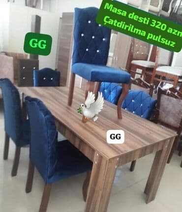 mətbəx stol stul ikinci əl: Masa desti yeni — 1