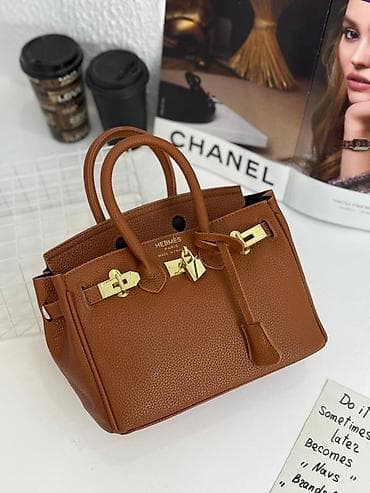 Çantalar: HERMÈS üslubunda kiçik ölçülü əl çantası - Material: teksturalı — 1