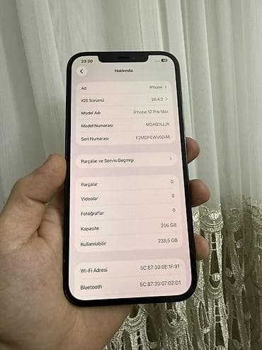 iphone şəki: IPhone 12 Pro Max, 256 GB, Pacific Blue, Zəmanət, Face ID — 5