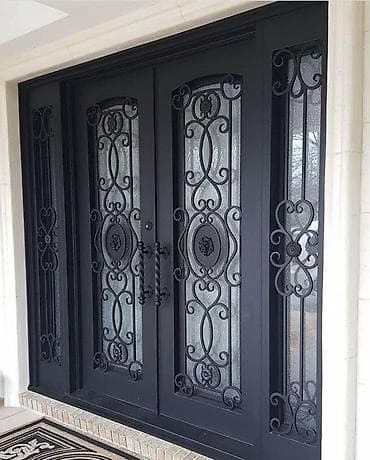 qifil sekilleri: Ofis üçün Yeni Giriş qapısı Şəbəkə ilə, Zəmanətli, Pulsuz quraşdırma, Rayonlara çatdırılma — 6