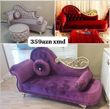 Divanlar: Şahzadə üslubunda divan/şezlonq - Klassik qövs formalı bel hissəsi — 1