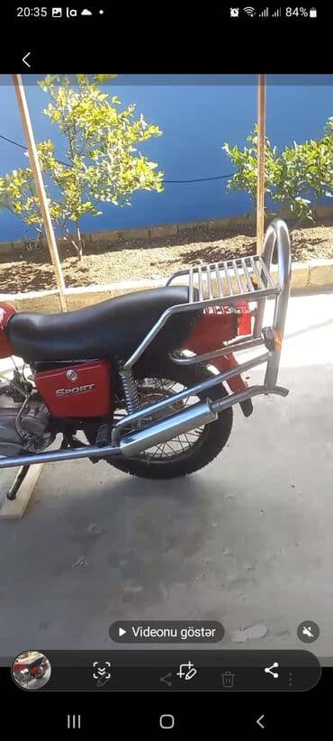 мопеды и мотоциклы: Mototsikl – yük daşımağa uyğun, qabaq və arxa baqajlı. - Rəng — 9