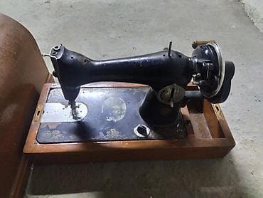 Məhsul: Mexaniki tikiş maşını (köhnə model, əl ilə fırladılan)cindir