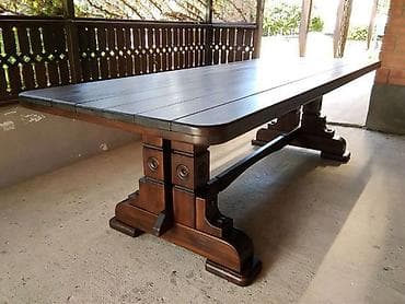 restoran masa: Qonaq otağı üçün, Açılmayan, Dördbucaq masa, 8 stul — 4