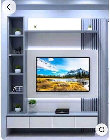 obşifka taxta: Düz TV altlığı, Polkalı, Taxtalı — 2