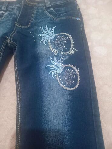 Məktəbli forması: Cins şalvar, Qız üçün, 4 - 5 yaş — 3