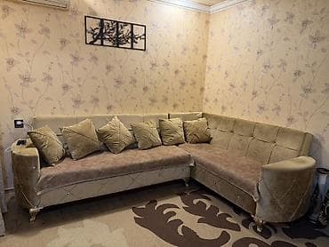 par: Künc divan dəsti - Forma: L-şəkilli künc divan - Rəng: açıq — 1