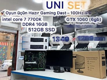 Masaüstü kompüterlər və iş stansiyaları: Gaming PC Şəhər: Bakı Çatdırılma?: Bəli UniSet Electronic🏪 Gaming — 2