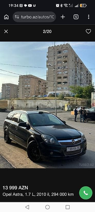 ucuz avto: Opel Astra: 1.7 l | 2010 il Universal — 2
