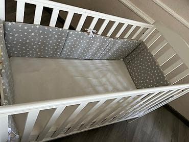 Oğlan və qız üçün, İşlənmiş, Dördbucaq, Beşik, Dəst ilə, Matras ilə, Yellənmə mexanizmsiz — 3