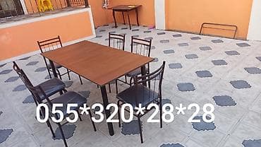 kafe üçün mebel: Kafe və restoranlar üçün 4 nəfərlik 6 nəfərlik 8 nəfərlik stul və — 5