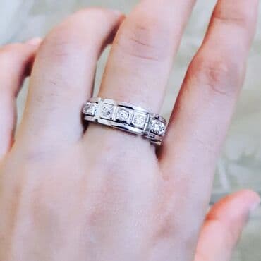 Помолвочные, Кольцо, Белое золото, 750 проба, Бриллиант, 0.51-1.00 карат