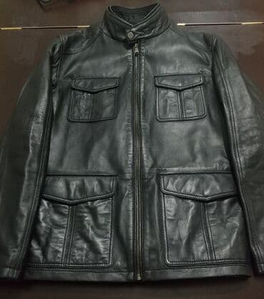 кожаная куртка мужская: Derimod kişi dəridən gödəkçə – ölçü M - Rəng: qara - Material: həqiqi — 13