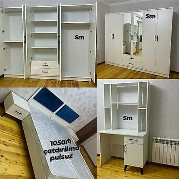 Oğlan və qız üçün, Yeni, Təknəfərlik çarpayı, Yazı masası, Dolab, Tumba