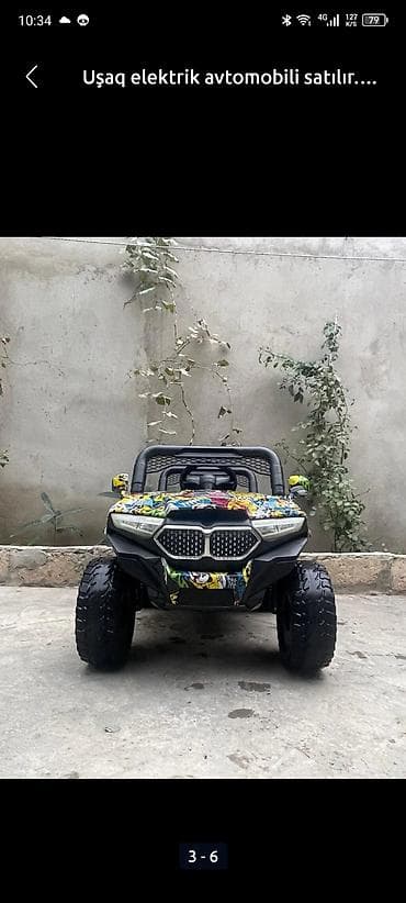 akumulator usaq masinlari: Uşaq elektrik avtomobili satılır. az istifadə olunub — 6