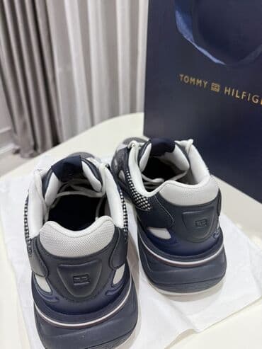 idman ayaqqabı: Tommy Hilfiger kişi krossovkası - Model: lace-up idman/şıq gündəlik — 2