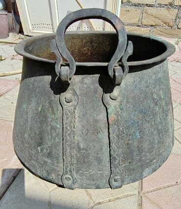 karaca qranit qazan desti: İşlənmiş, Aş qazanı, Mis — 1