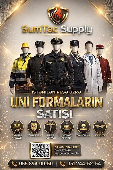 Peşəkar sahələr üçün xüsusi iş geyimləri və formalar SumTac Supply –
