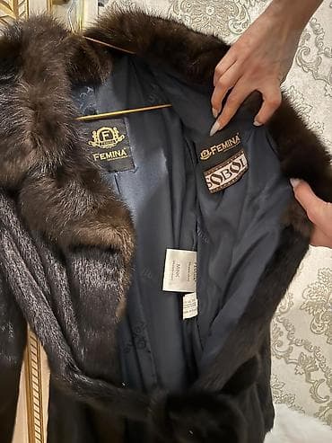 Femina brendinin orijinal xəz palto-su. - Material: təbii mink — 3