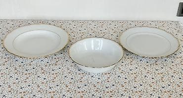 Qab-qacaq və mətbəx ləvazimatları: Nahar dəsti, rəng - Ağ, Farfor, 6 nəfərlik, Almaniya — 6