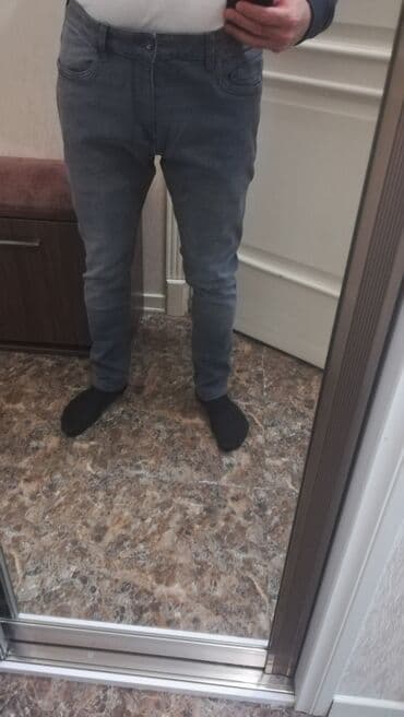 boş şalvar oğlan üçün: Gri rəng LC Waikiki cins şalvar dar model. Tep təzə. 34/30 ölçüsü. 59 — 5