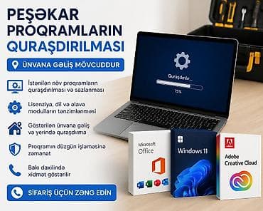 Peşəkar proqram təminatının quraşdırılması və sazlanması xidməti - lalafo.az -da Peşəkar proqram təminatının quraşdırılması və sazlanması xidməti -