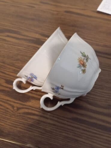 qab qacak: Fincanlar, rəng - Ağ, 2 ədədli dəst — 4