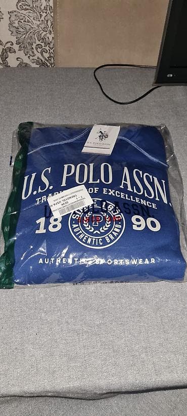 uzun kişi svitşotları: Svitşot, U.S. Polo Assn, M, rəng - Mavi — 4