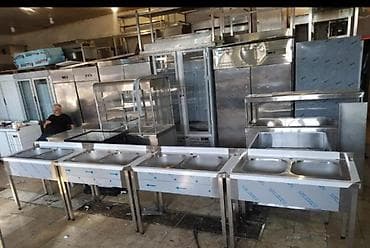Paslanmayan poladdan (inox) sənaye tipli mətbəx lavaboları və vannalar