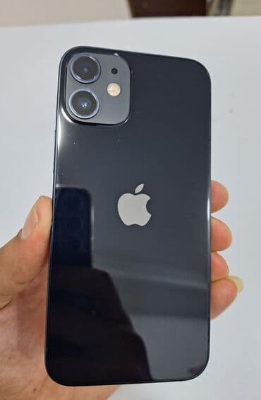 iphone 12 qiyməti: IPhone 12 mini, 128 GB, Qara, Simsiz şarj, Face ID — 6