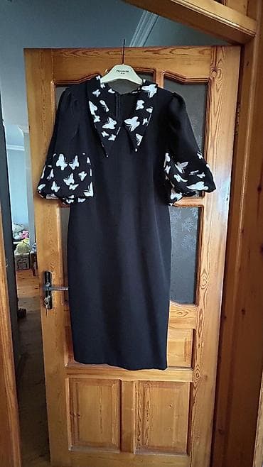 Женская одежда: Повседневное платье, Миди — 1