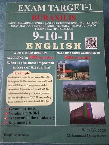 Məhsul: EXAM TARGET-1 – English (9-10-11) Təsvir: - 9–11-ci siniflər — 1